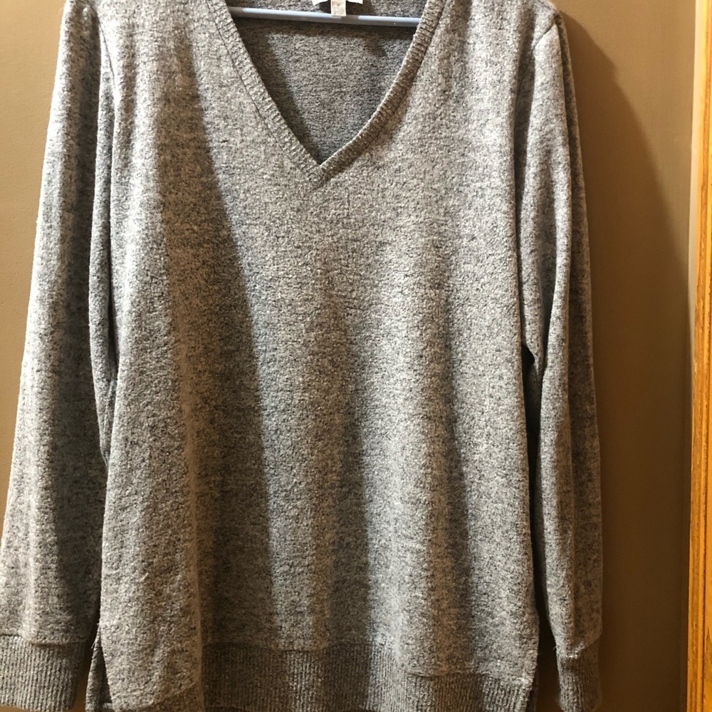 Lucky Brand gray knit sweater